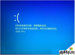 win8 64位旗舰版系统提示电脑遇到问题需要重新启动