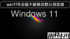 雨林木风win11专业版不能修改默认浏览器的问题